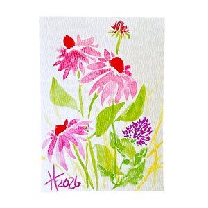 ACEO Signed Art Print Limited Edition Painting by Tristina Dietz Elmes ATC